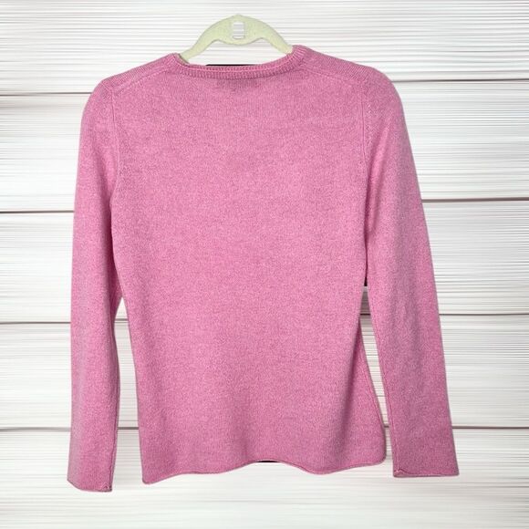 CACHE Cashmere Pink Sweater Pullover V-neck Women’s size S - Picture 7 of 9
